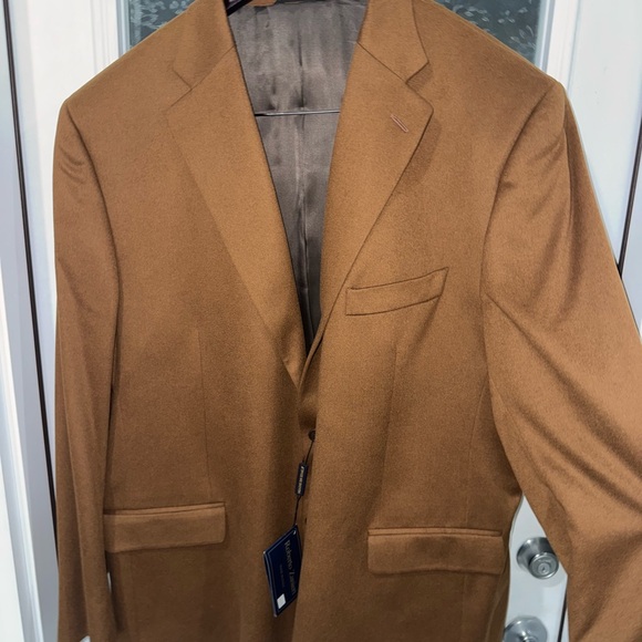 Roberto Zanieri Men's Brown Cashmere Blazer Jacket size 52R